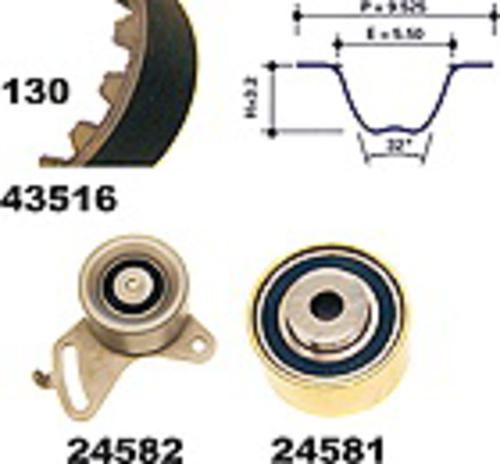 MAPCO 23516 Zahnriemensatz